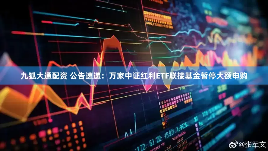 九狐大通配资 公告速递：万家中证红利ETF联接基金暂停大额申购